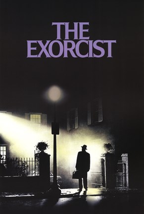 Framed Exorcist - black and white Print