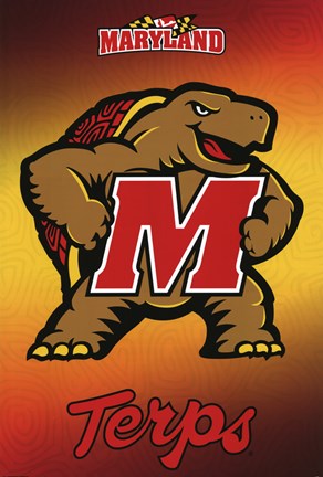 Framed University of Maryland - Logo 11 Print