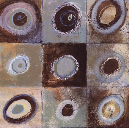 Framed Abstract Earth I - mini Print