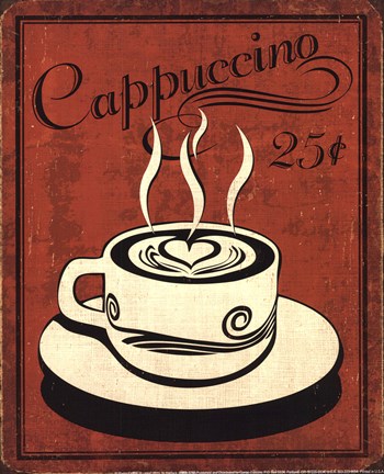 Framed Retro Coffee III Print