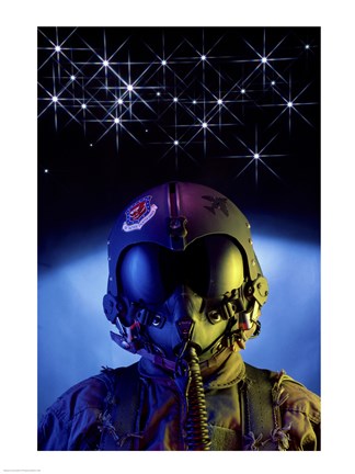 Framed US Airforce Fighter Pilot Print