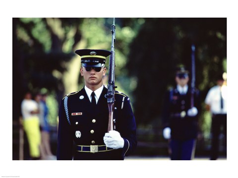 Framed US Army Honor Guard Print