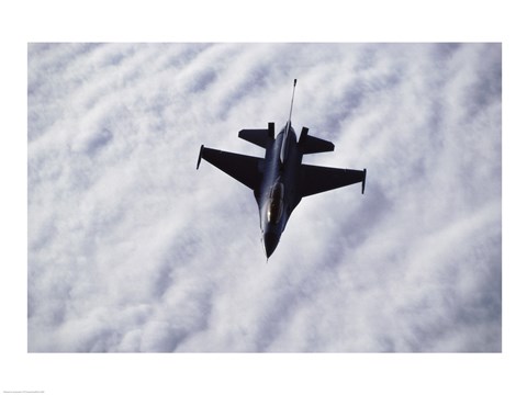 Framed U.S. Air Force F-16 in the air Print