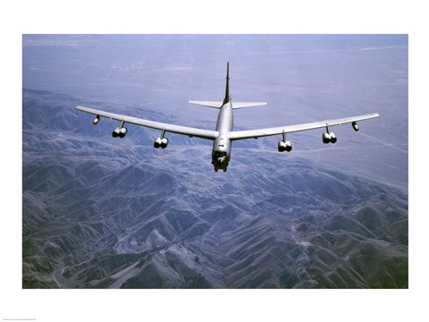 Framed U.S. Air Force B-52 Bomber Print