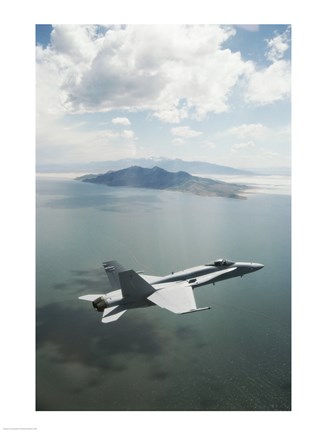 Framed U.S. Marine FA-18 Hornet Print