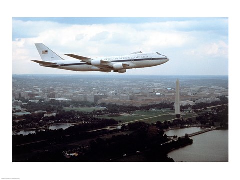 Framed E-4B Advanced Airborne Command Post Washington, D.C. Print
