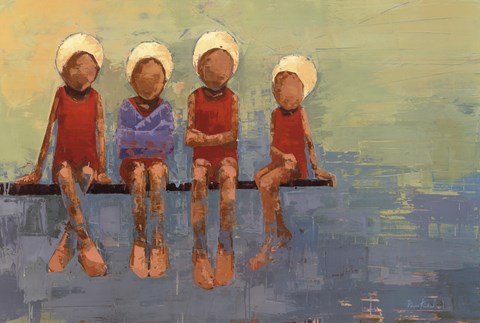 Framed Swimteam no. 9 Print