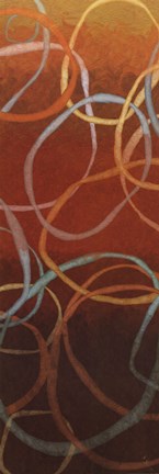 Framed Square Dancing Circles I Print