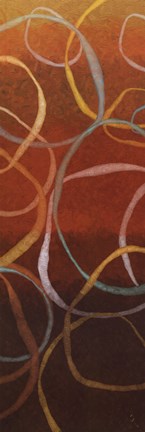 Framed Square Dancing Circles II Print