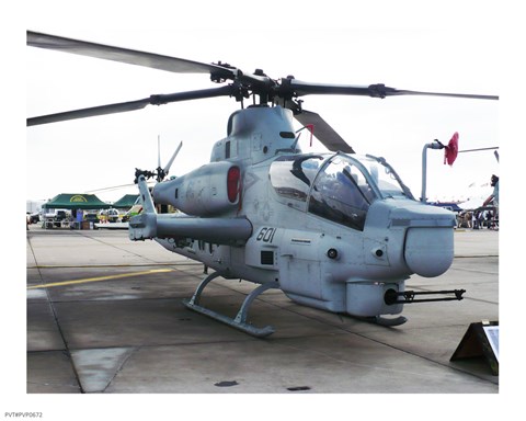 Framed AH1Z at the MCAS Miramar Air Show on Oct, 3 2008 Print