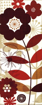 Framed Floral Pop I Print