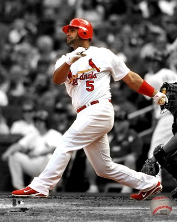 Albert Pujols 2011 Spotlight Action Fine Art Print by Unknown at