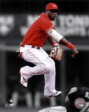 Framed Brandon Phillips 2011 Spotlight Action Print
