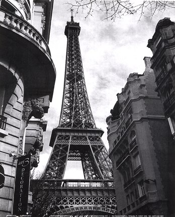 Framed Eiffel Tower I Print