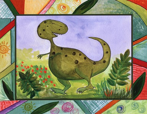 Framed Baby Dino Mytes - Tank Print