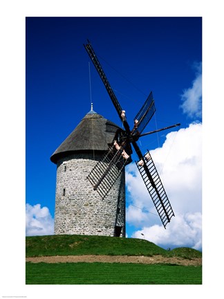 Framed Low angle view of a traditional windmill, Skerries Mills Museum, Skerries, County Dublin, Ireland Print