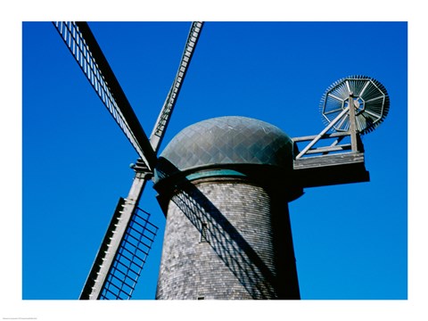 Framed Low angle view of a traditional windmill Print