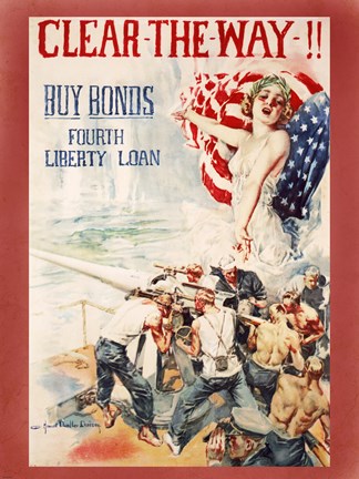 Framed Liberty Loan Print
