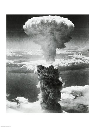 Mushroom Cloud Formed By Atomic Bomb Explosion Nagasaki Japan August 9 1945 Fine Art Print By Unknown At Fulcrumgallery Com