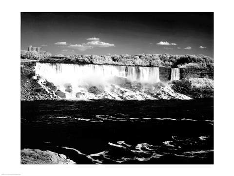 Framed Canada, Niagara Falls, Infrared view, taken from Canadian side Print