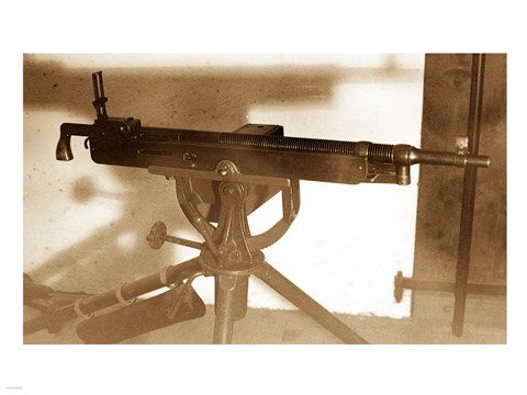 Framed Colt Browning Model 1895  M1914 Machine Gun Print