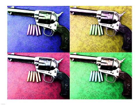 Framed Colt Single Action Print