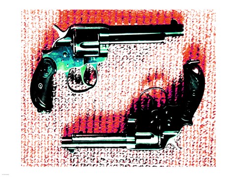 Framed Colt DA Model 1878 Cal. 45 Cal.44-40 Print