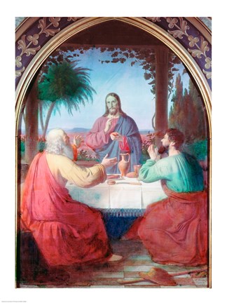 Framed Christ in Gethsemane Jorgen Pedersen Roed (1808-1888 Danish) Print