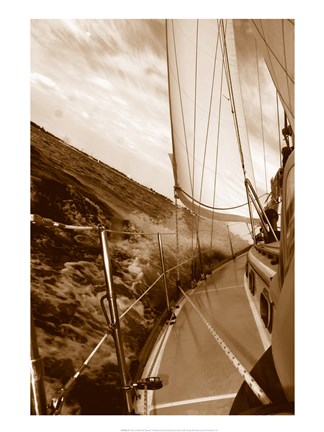 Framed Not Unlike the Waves - sepia Print