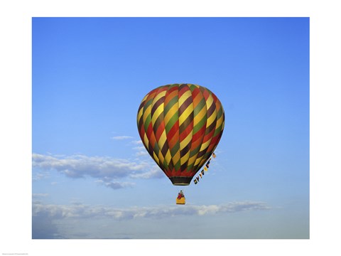 Framed Hot air balloon rising, Albuquerque, New Mexico, USA Print
