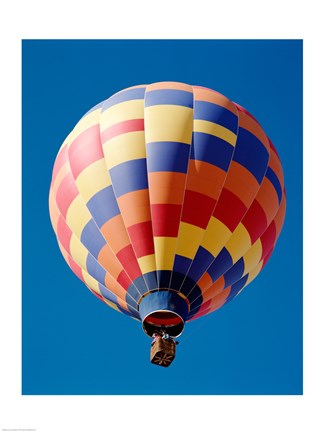 Framed Low angle view of a hot air balloon in Albuquerque, New Mexico, USA Print