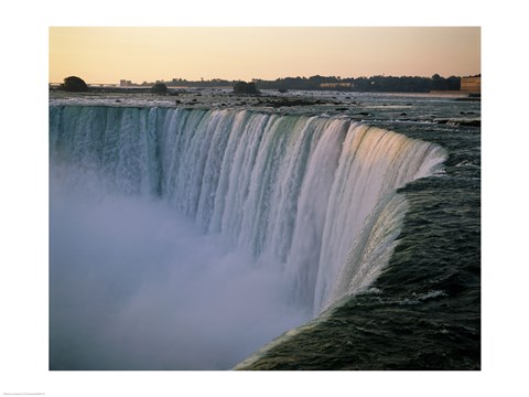 Framed High angle view of a waterfall, Niagara Falls, Ontario, Canada Print