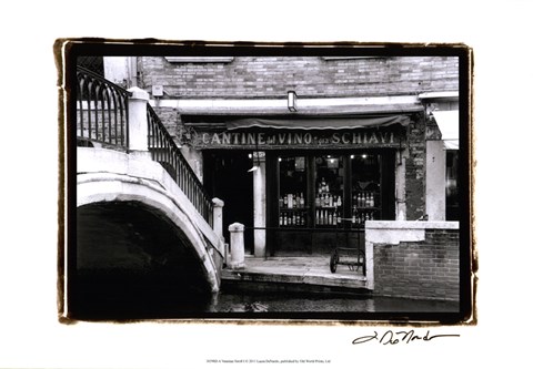Framed Venetian Stroll I Print