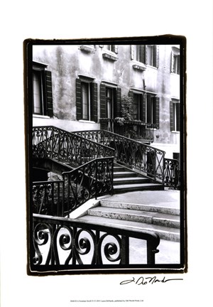 Framed Venetian Stroll IV Print