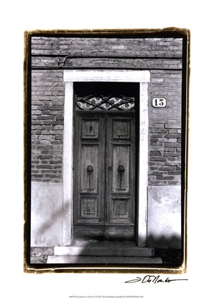 Framed Doors of Venice IV Print