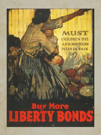Framed Buy More Liberty Bonds Print
