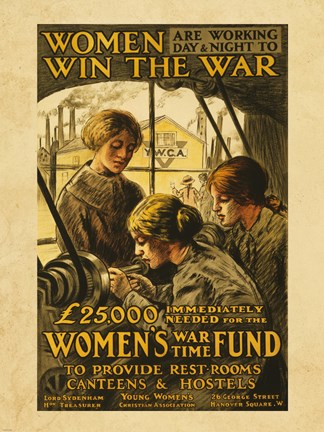 Framed Women Win the War Print