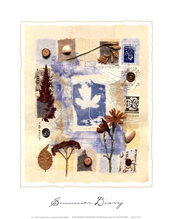 Framed Summer Diary Print