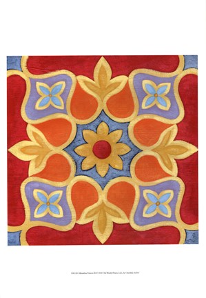 Framed Alhambra Pattern II Print