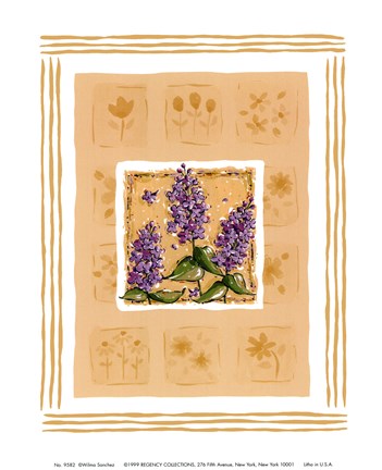 Framed Lilacs Print