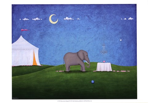 Framed Reservations Required Print