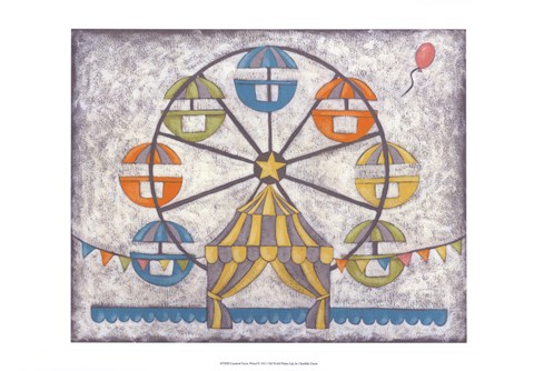 Framed Carnival Ferris Wheel Print