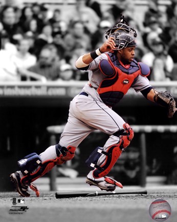 Framed Carlos Santana 2011 Spotlight Action Print