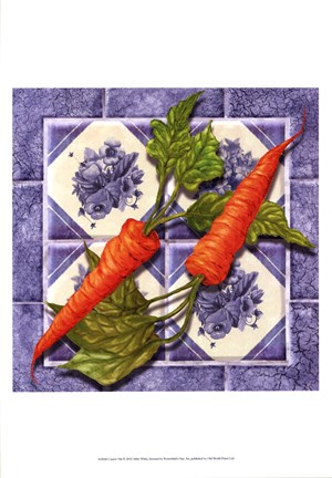 Framed Carrot Tile Print