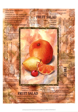 Framed Mixed Fruit II Print