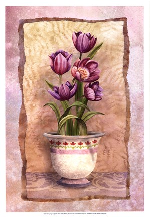 Framed Spring Tulips Print