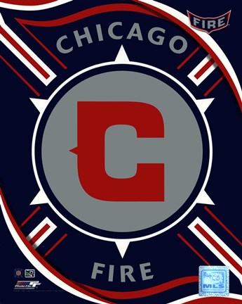 Framed 2011 Chicago Fire Team Logo Print