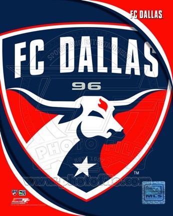 Framed 2011 FC Dallas Team Logo Print