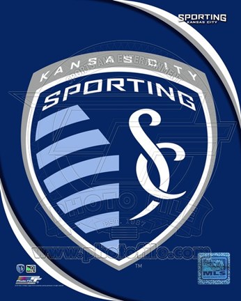 Framed 2011 Kansas City Sporting Team Logo Print