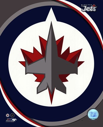 Framed Winnipeg Jets 2011 Team Logo Print